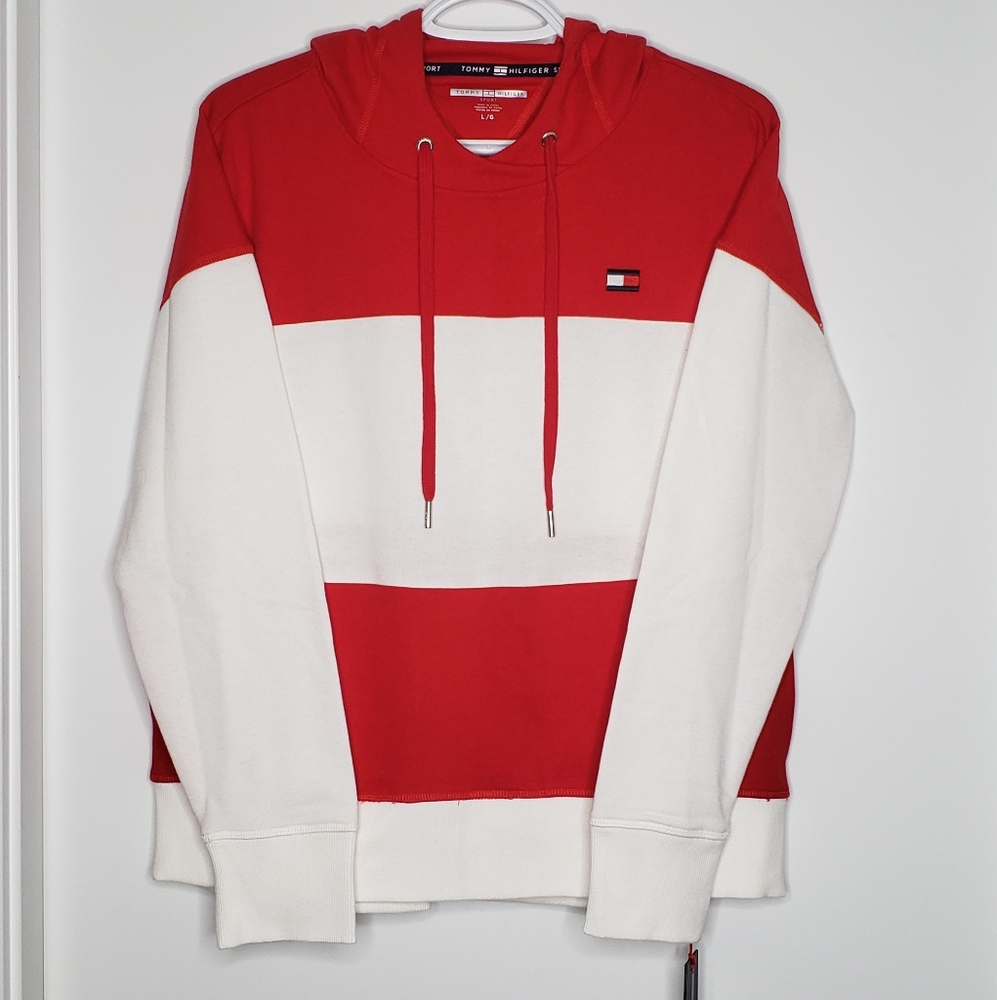 Tommy Hilfiger Color Block Stripe Hoodie